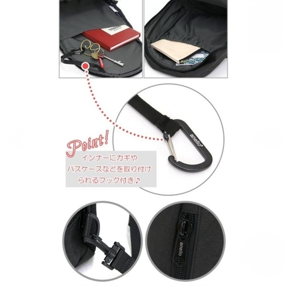 Anello One Shoulder Backpack Pink - Picture 13 of 15